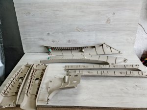 Пластик салона со стойками #754 TOYOTA COROLLA OEM 6241312231 NZE121 2006