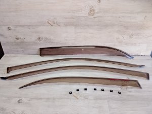 Ветровики комплект с креплениями #848 TOYOTA COROLLA OEM 7592112030 NZE121 2006
