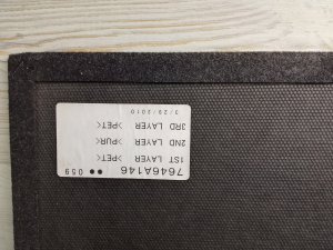 Панель пола багажника #575 MITSUBISHI ASX OEM 7646A228 GA3W 2010